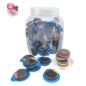 New Arrival Children's Snacks Biscuits Soft Candy Packing Bottle Cheap Price Fruity Made in China Halal Filled Gummy for Kids