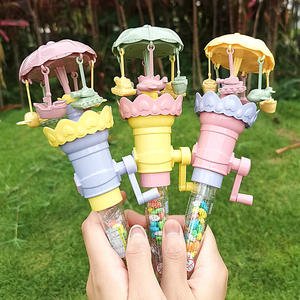 Children's Fruit Hard Candy Sugar 4g Snack Toys Hand Carousel Normal Temperature Storage Coated Kindergarten Sweet Sour Halal