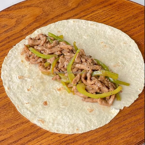 Healthy Food Wraps Organic Wheat Flour Great for Pizza Crust Burrito Flour Press Tortilla 12''*12pcs