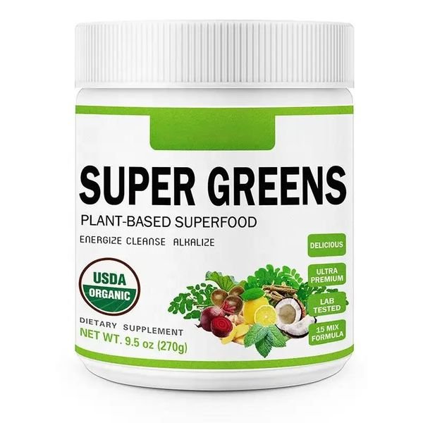 Customized Dietary Supplement Organic Green Blend Private Label Super Greens Vegetable Powder